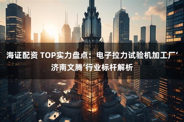 海证配资 TOP实力盘点：电子拉力试验机加工厂‘济南文腾’行业标杆解析