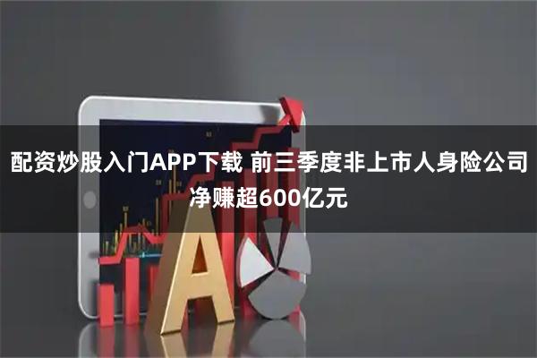 配资炒股入门APP下载 前三季度非上市人身险公司净赚超600亿元
